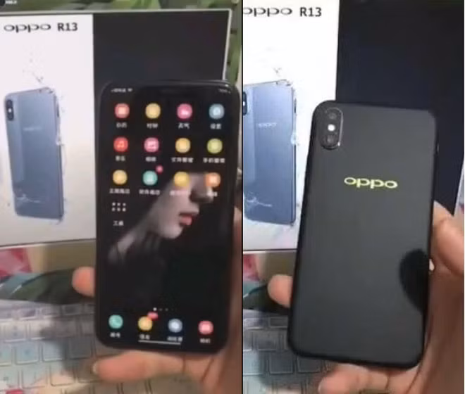 Oppo R13 lo anh, dep khong kem iPhone X