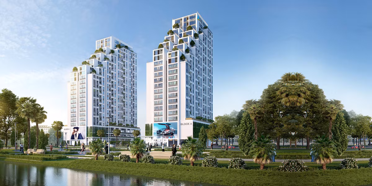 Phối cảnh dự án Luxgarden - Dự án nằm trên khu đất 9.125m2, tại số 370 Nguyễn Văn Quỳ, phường Phú Thuận, Quận 7. Ảnh: IT.