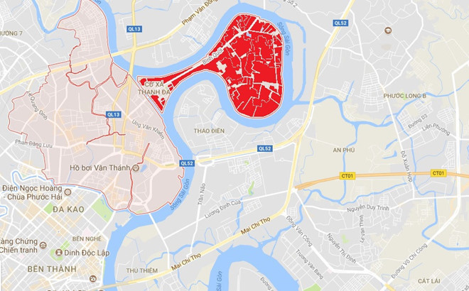 Bán đảo Thanh Đa (quận Bình Thạnh, TP.HCM) "treo" 26 năm qua, kể từ năm 1992.