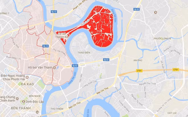 Bán đảo Thanh Đa (quận Bình Thạnh, TP.HCM) "treo" 26 năm qua, kể từ năm 1992.