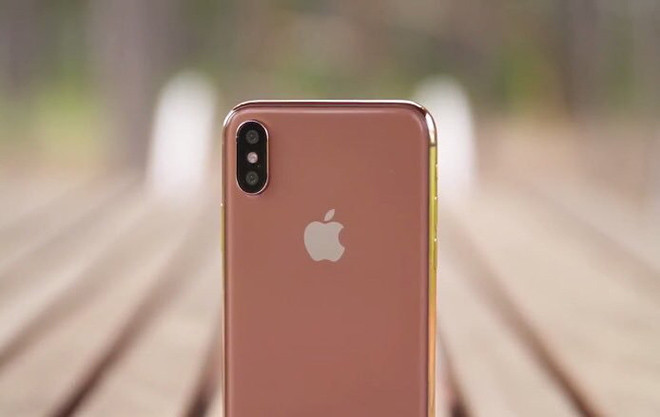 Blush Gold được cho là sẽ giúp phân biệt iPhone X của năm nay so với năm ngoái.