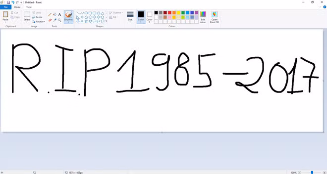 Microsoft Paint bi khai tu