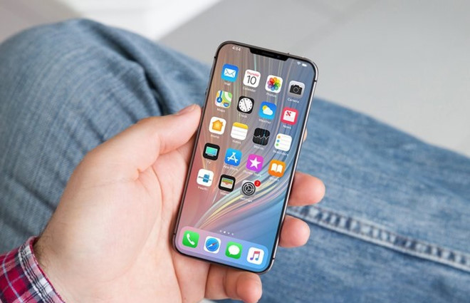 iPhone SE 2 rò rỉ với màn hình tràn viền cùng với phần notch giống như iPhone X. Ảnh: PhoneArena.
