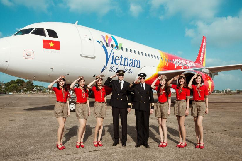 Năm 2017 Vietjet Air có tổng cộng 3.162 nhân viên (bình quân 62 nhân viên/tàu bay), trong đó, bao gồm 499 phi công, 1.046 tiếp viên. Ảnh minh họa.