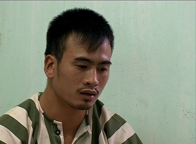 Phạm nhân Trần Văn Sơn trong trại giam.