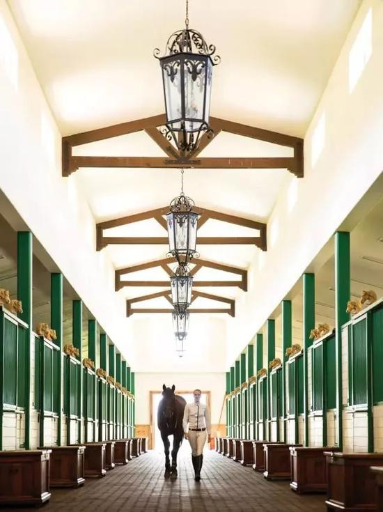 Khung cảnh thiên nhiên tuyệt đẹp, không gian rộng lớn, sang trọng và trường đua ngựa đẳng cấp là những điểm hút khách tại trang trại này.