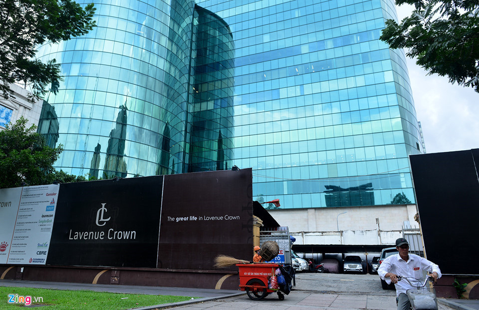 Siêu dự án Lavenue Crown trên đất vàng Lê Duẩn sau nhiều năm vẫn chưa được triển khai. Ảnh: Lê Quân.