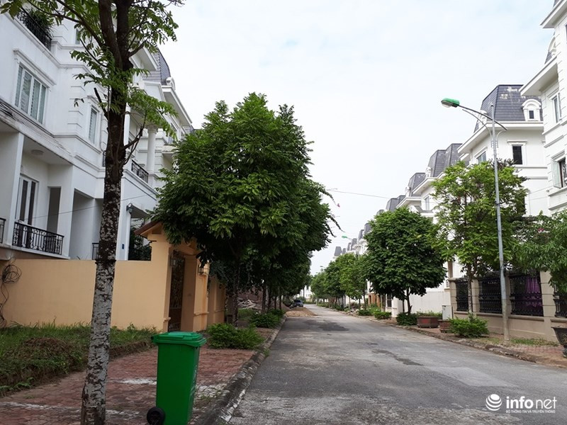 Trải dài trước mắt là từng dãy biệt thự không một bóng người...