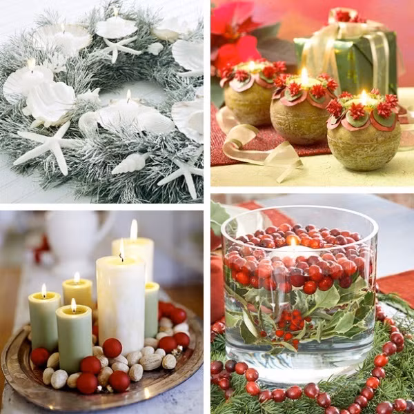 Những cây nến nhỏ xinh được đặt gọn gàng ở một góc phòng theo màu sắc và cách decor hiệu quả, chắc chắn không gian nhà bạn sẽ thêm dịu dàng trong những ngày đón năm mới.