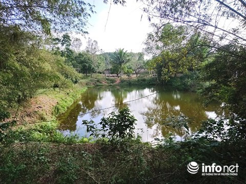 Hồ nước trong dự án.