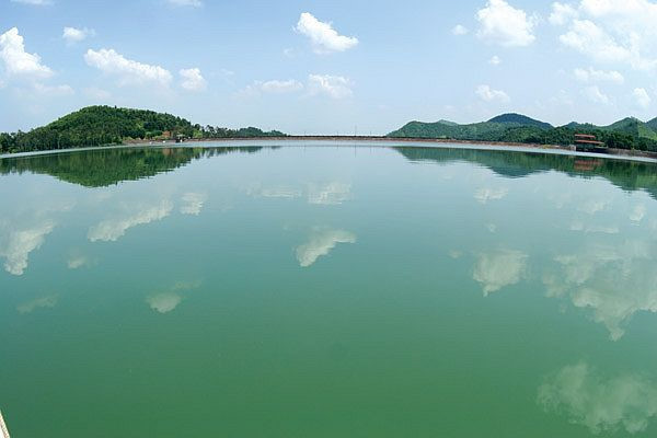 Hồ Núi Cốc, nơi đại dự án 15.000 tỷ của đại gia đất cố đô đang được triển khai.