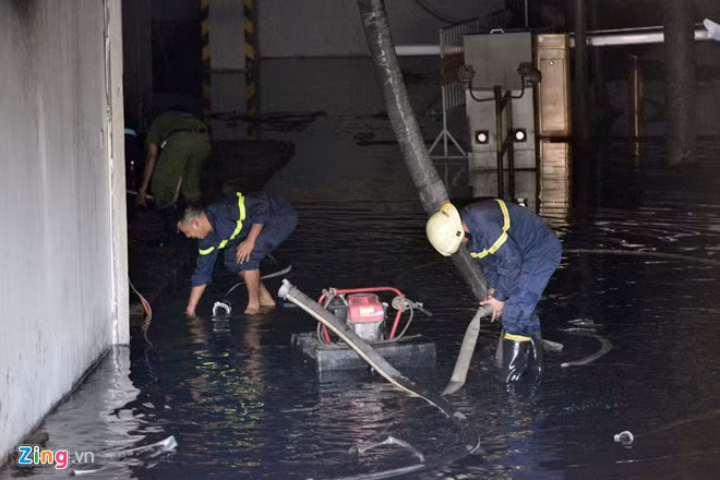 Trước vụ cháy, chung cư Carina đã được kiểm tra PCCC. Ảnh: Lê Quân.