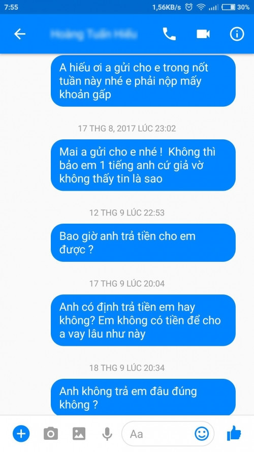 Đòi từ đầu năm đến cuối năm cũng không được.