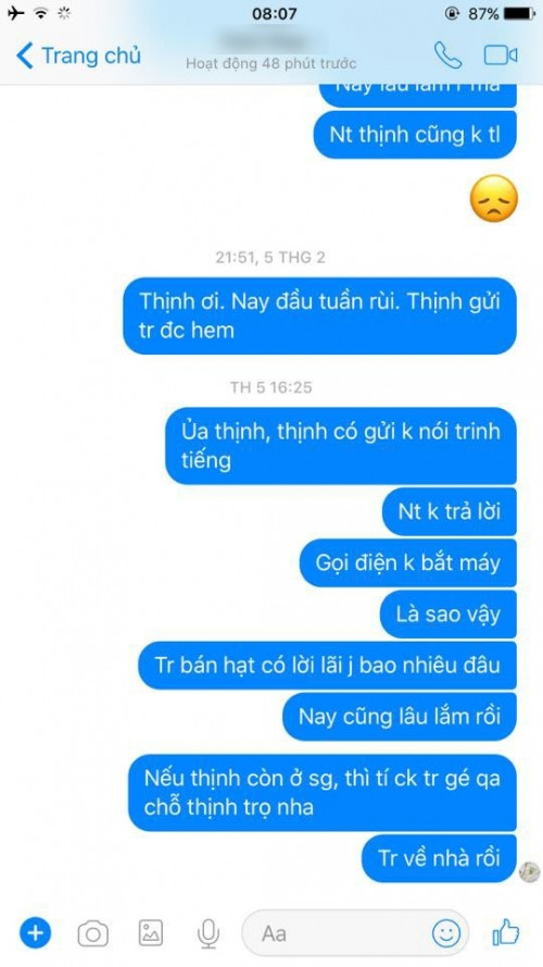 Thịnh ơi, trả tiền cho Trinh đi Thịnh!