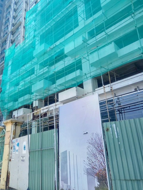 Dự án The Legend 109 Nguyễn Tuân đang trong quá trình triển khai xây dựng, nhiều hạng mục thi công dở dang...