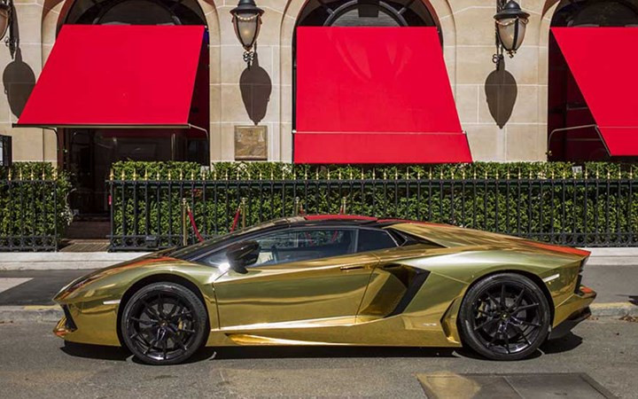 Siêu xe Lamborghini bằng vàng này có giá trị 62 triệu USD (khoảng 1.426 tỷ đồng).