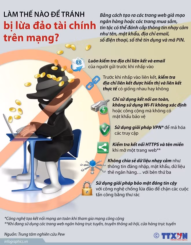 Lam the nao de tranh bi lua dao tai chinh tren mang?