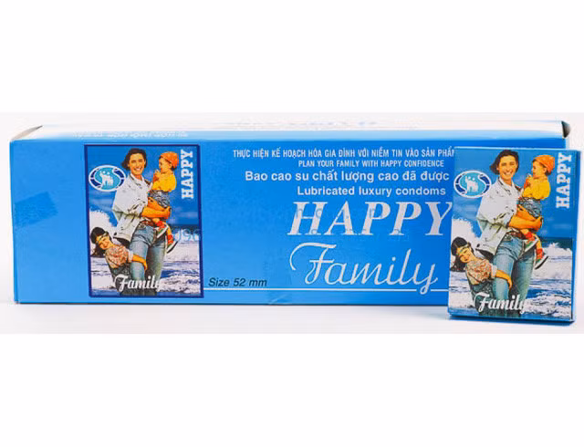 Sản phẩm bao cao su tránh thai Happy của Merufa.