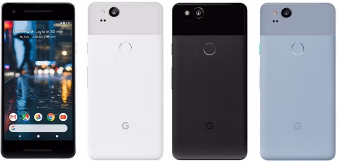 Pixel 2 va Pixel 2 XL lo anh truoc ngay ra mat