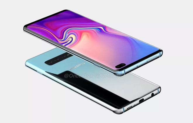 Galaxy S10 Plus sẽ được trang bị màn hình super AMOLED 6,44 inch 2K. Máy dùng chip Exynos 9820 hoặc Snapdragon 8150, RAM 6 GB và bộ nhớ trong thấp nhất 128 GB cùng pin 3.700 mAh. Bên cạnh đó, model này được chạy trên nền tảng Android 9 và tuỳ biến theo giao diện One UI mới. Giao diện One UI được kỳ vọng sẽ giúp trải nghiệm sử dụng trở nên thông minh hơn, hỗ trợ các thao tác một tay thuận tiện hơn.