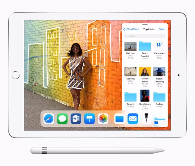 iPad mới của Apple hỗ trợ Apple Pencil. Ảnh: Apple.