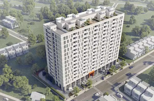 Chung cư SaiGon Metro Park, phường Trường Thọ, quận Thủ Đức, nơi xảy ra vụ việc bảo vệ đánh người trọng thương.