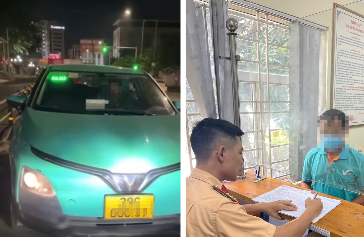 Di nguoc chieu tren pho Ha Noi, mot tai xe bi xu phat