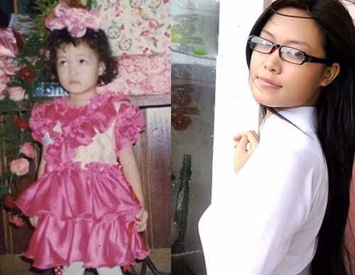 Thùy Dung ngày bé là một cô bé có gương mặt phụng phịu hay dỗi hờn.