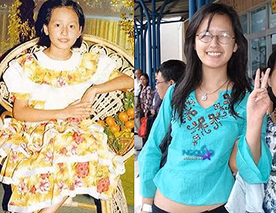 Mai Phương Thúy lúc bé đã là một cô bé có gương mặt thanh thoát, nhẹ nhàng.