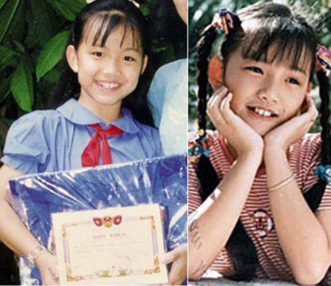 Thùy Lâm thực sự là một người đẹp "xinh đẹp từ trong trứng" vì gương mặt tinh anh, rạng rỡ.