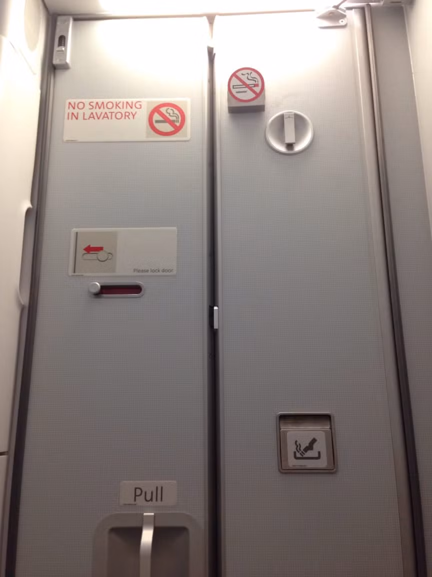 Trên một chuyến bay của hãng hàng không Chautauqua Airlines từ Bắc Carolina tới New York (Mỹ), phi công đã bị “nhốt” trong nhà vệ sinh do cánh cửa gặp trục trặc khiến nhiều hành khách lo lắng. Sau đó, viên phi công đã cố dùng sức để có thể thoát ra ngoài. May mắn, chuyến bay hạ cánh an toàn. Ảnh: The Richest.