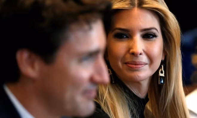 Cái nhìn của Ivanka Trump dành cho Thủ tướng Canada Justin Trudeau.