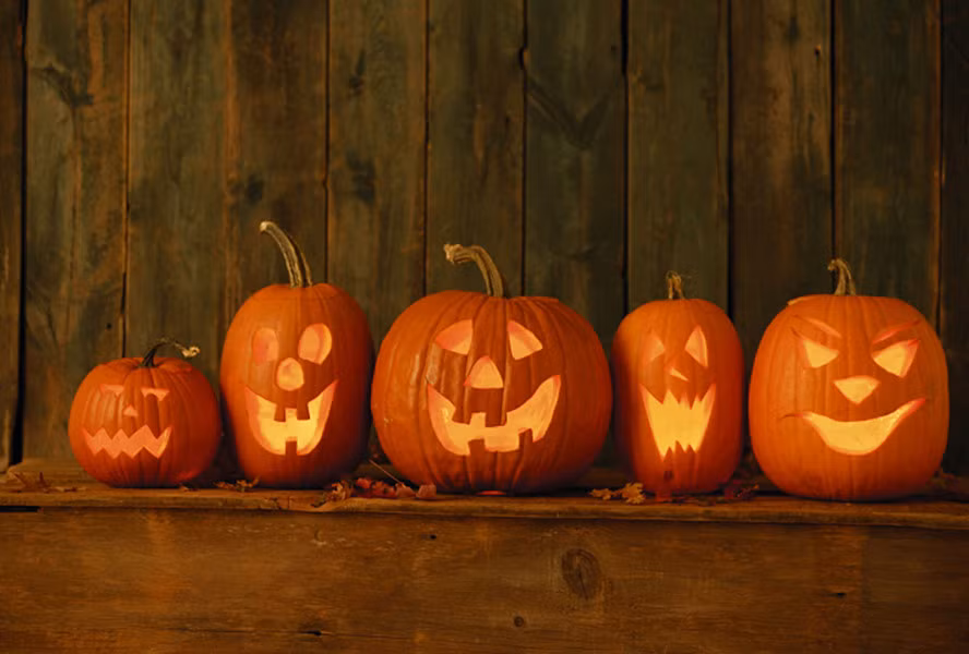  Đèn lồng Jack-O'-Lanterns: Khắc đèn lồng bí ngô là truyền thống thú vị mùa Halloween, nhưng lại bắt nguồn từ một bi kịch. Tương truyền, một nông dân tên Jack đã đánh lừa được quỷ dữ, nhưng sau khi chết bị cả thiên đường và địa ngục chối từ. Jack phải lang thang mãi trong bóng tối của luyện ngục (vùng giữa thiên đường và địa ngục), và đã làm một ngọn đèn lồng từ củ cải và than đá để dẫn lối cho linh hồn mình. Ảnh: Food Network Canada.