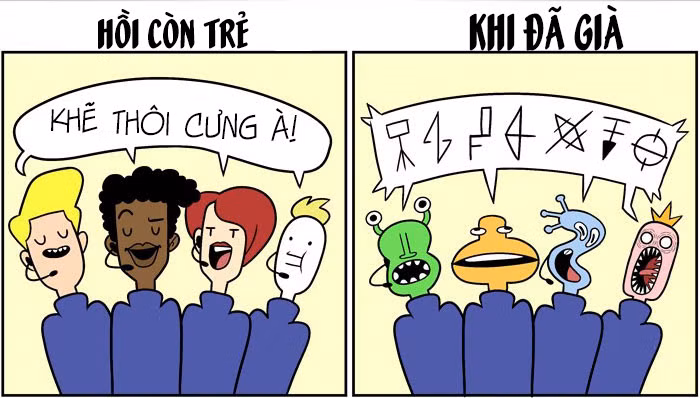 Hồi trẻ, ai cũng từng hâm mộ một nhóm nhạc thần tượng nào đó, hát những ca khúc tình yêu, nhạc xập xình vui tươi. Khi đã già hơn, những kiểu âm nhạc như vậy chẳng khác nào tiếng người ngoài hành tinh.