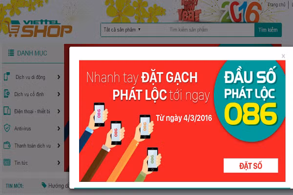 Lo gia sim 086 phat loc cua Viettel ngay mai tung ban