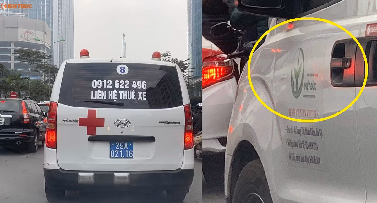 Benh vien Viet Duc su dung xe bien xanh cho thue la trai luat, tien vao tui ai?