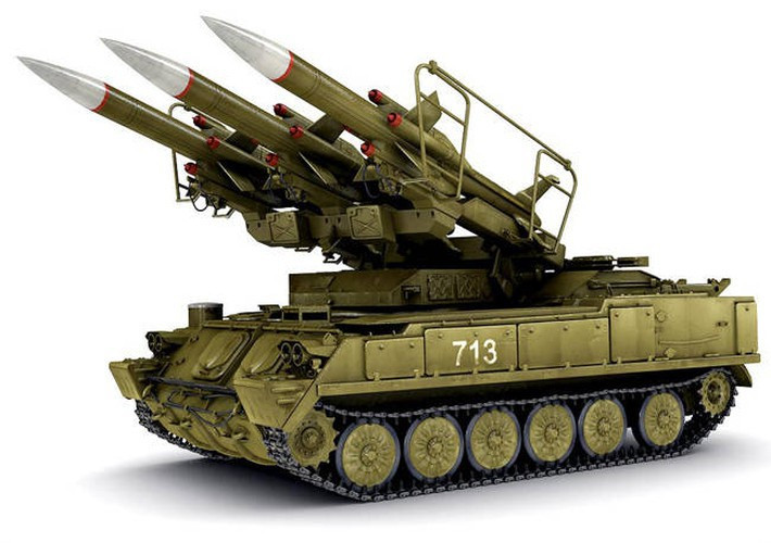 Mỗi hệ thống 2K12 Kub bao gồm 3 bệ phóng 2P25 với 3 đạn tên lửa sẵn sàng phóng lắp trên khung gầm xe bánh xích GM-578.