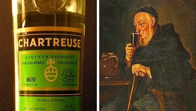  6. Công thức rượu Chartreuse: Chartreuse là một loại rượu của Pháp do các thầy tu dòng Carthusian tạo ra ở hầm rượu Voiron &amp; Isere tại vùng núi Chartreuse từ thế kỷ 17. Nguyên liệu chính tạo nên loại rượu này là 130 loại thảo mộc và nó được coi như thần dược. Tên các loại thảo mộc trong rượu Chartreuse đều được giữ bí mật, công thức pha chế do 2 thầy tu ở tu viện Grande Chartreuse nắm giữ.