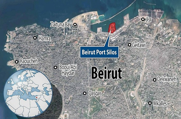 Địa điểm xảy ra vụ nổ. (Đồ họa: Dailymail)