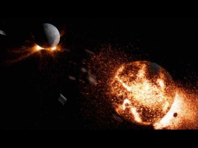 Một hành tinh khác là Theina với giả thuyết cho rằng nó va chạm với Trái đất khoảng 4,4 tỷ năm trước, khiến một phần vật chất bị bắn vào quỹ đạo và tạo thành Mặt trăng. Thực tế, có nhiều giả thuyết khác cho rằng sự hình thành Mặt trăng được góp mặt của nhiều yếu tố, Theia chỉ là một trong số đó.