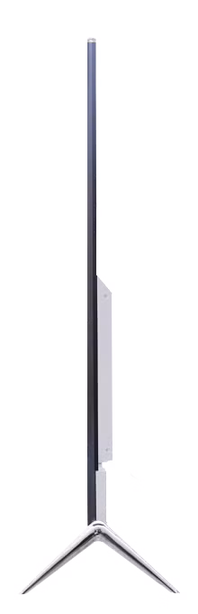 Bộ đôi SmartTV cũng gây ấn tượng với độ mỏng chỉ 2 cm. Với thiết kế nà, ngoài lựa chọn đặt trên mặt phẳng, chân đế chữ V, người dùng có thể treo TV ở bất kỳ không gian nào trong căn phòng mà không hề chiếm diện tích.