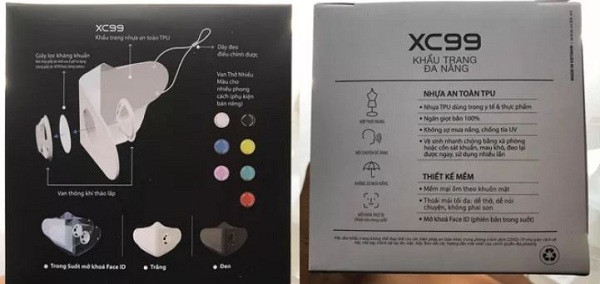 Được biết, mẫu khẩu trang nhìn xuyên thấu này có tên XC99 được giới thiệu do người Việt thiết kế và sản xuất tại một công ty ở TP.HCM. Trên trang web của hãng và thông tin đăng tải từ người bàn, khẩu trang này làm từ nhựa nhiệt dẻo TPU thân thiện với môi trường.