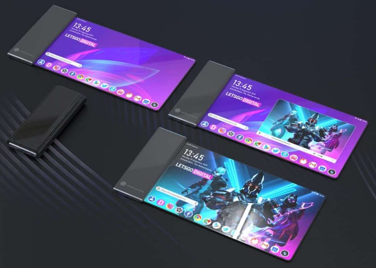 Điện thoại màn hình cuộn của LG có thiết kế vượt thời đại với khả năng mở rộng màn hình từ 6,8 inch lên 7,4 inch, có thể uốn cong theo một hướng với hai bản lề.