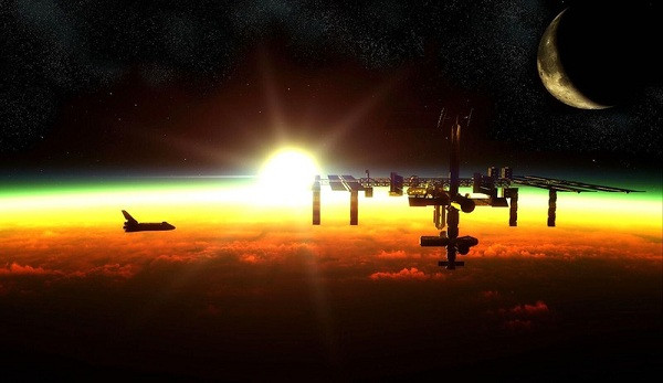 Và đây chính là hình ảnh bình minh trên Trái Đất được chụp từ ngoài vũ trụ.