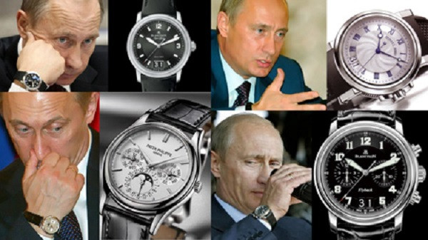 Chiếc đồng hồ mà ngài Putin thường đeo là Blancpain Grande Date Aqua Lung, có khả năng trữ cót 72 giờ, nhiều chức năng nhưng đơn giản và dễ sử dụng. Vỏ chế tác bằng thép không gỉ, mặt đồng hồ đen gợi cảm giác mạnh mẽ, táo bạo, quyết đoán và đầy bí ẩn.