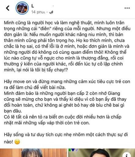 Mạng xã hội chia thành hai trường phái: một bên bênh vực nữ Youtuber nổi tiếng, bên còn lại tin vào câu chuyện của cô bạn cùng lớp Giang Ơi. Tuy nhiên, việc những người này lên tiếng trong thời điểm Giang Ơi đang là một trong những vlogger có sức ảnh hưởng nhất đã khiến cộng đồng mạng đặt nghi vấn về độ xác thực.