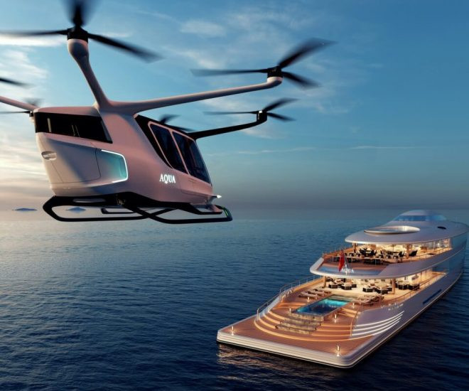 Lấy cảm hứng từ đại dương với thân hình uốn lượn đầy mê hoặc, siêu du thuyền độc đáo mang dáng vóc như kình ngư khổng lồ biểu diễn trên làn nước đại dương trong xanh.