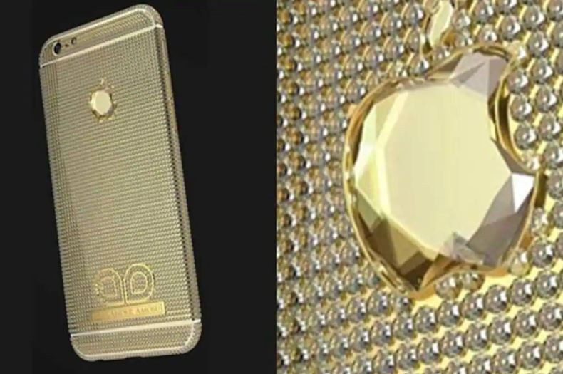 Đắt đỏ và sang chảnh không kém là chiếc iPhone 6 của Alexander Amosu - nhà thiết kế trang sức sang trọng người Anh.