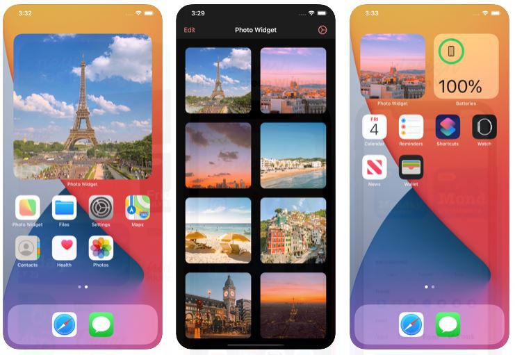 Để trang trí giao diện Widget trên iOS 14 ''level đỉnh cao'' hơn nữa, người dùng có thể nhờ đến sự trợ giúp của những ứng dụng trên cửa hàng Apple. Trong đó, app Photo Widget hỗ trợ bạn tạo một widget luôn hiển thị trên màn hình từ một bức ảnh mà bạn thích.