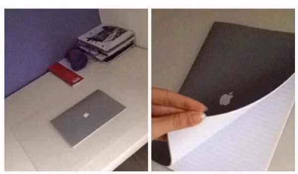 Nhìn xa tưởng Macbook Pro, nhìn gần mới biết hóa ra là một cú lừa.